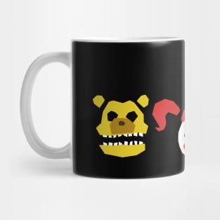 3 Creepy Freddy inspired Characters Mug